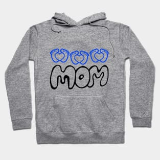 Mom of triplet boys Hoodie